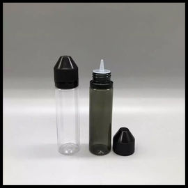 Κίνα Υγρά μπουκάλια μονοκέρων πλήρωσης Ε, μαύρο διαφανές Dropper 60ml μπουκάλι προμηθευτής