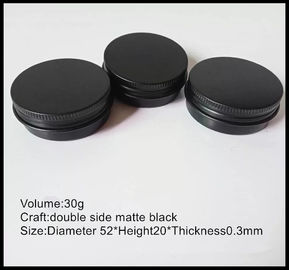 Κίνα 30g μαύρο καλλυντικό συσκευάζοντας εμπορευματοκιβώτιο αργιλίου βάζων κρέμας με τα καπάκια βιδών προμηθευτής