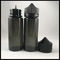 Μαύρα Dropper μονοκέρων μπουκάλια 120ml για το υγρό ατμού μη - τοξικές υγείες και ασφάλειες προμηθευτής