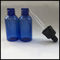 Μικρά Dropper ματιών Dropper μπλε, ουσιαστικού πετρελαίου μπουκαλιών κενά πλαστικά μπουκάλια προμηθευτής