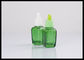 Dropper γυαλιού ουσιαστικού πετρελαίου καλλυντικό ηλέκτρινο τετραγωνικό πράσινο μπουκάλι μπουκαλιών 30ml προμηθευτής