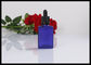 Επίπεδο τετραγωνικό ουσιαστικού πετρελαίου γυαλιού χρώμα μεταλλινών μπουκαλιών μπλε για τη συσκευασία αρώματος προμηθευτής