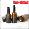 Καφετιά Dropper γυαλιού ουσιαστικού πετρελαίου χρώματος μαύρη αντλία μπουκαλιών για το καλλυντικό λοσιόν προμηθευτής