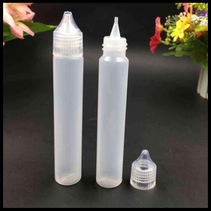 30ml πλαστική Dropper μονοκέρων μορφή μανδρών μπουκαλιών για το ηλεκτρονικό τσιγάρο