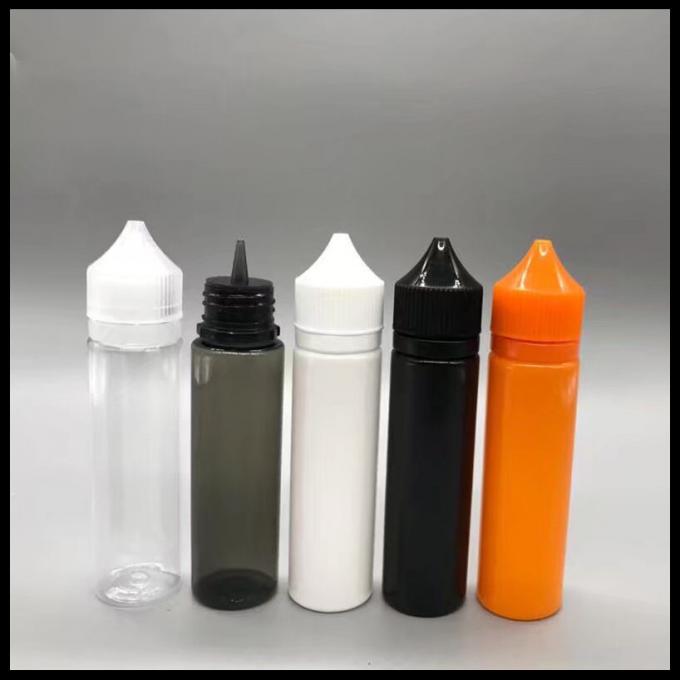 Μαύρο/ηλέκτρινο/διαφανές μπουκάλι μονοκέρων 60ml γύρω από την εκτύπωση λογότυπων μορφής