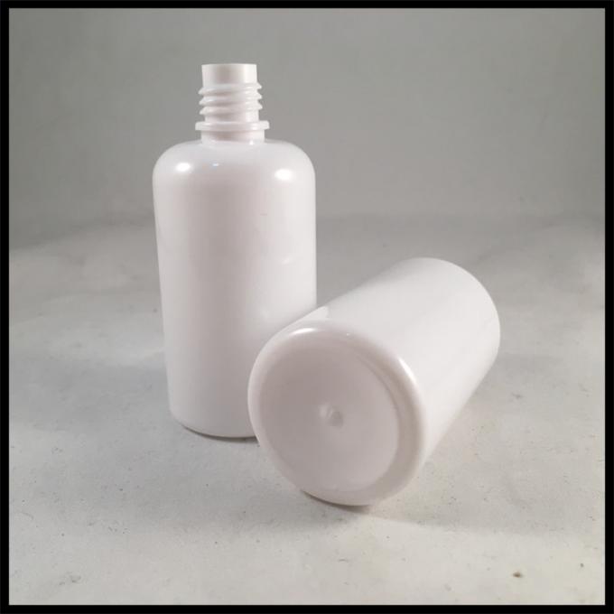 Τα στρογγυλά Dropper της PET μπουκάλια αρμέγουν το άσπρο πλαστικό εμπορευματοκιβώτιο για την αρωματική σάλτσα
