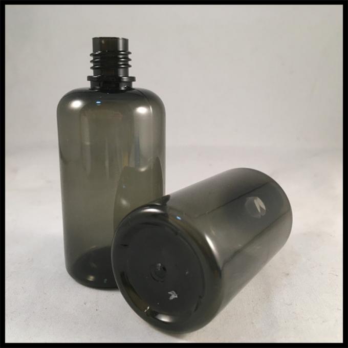 Σκοτεινά Dropper της PET μπουκάλια 50ml, μαύρα διαφανή συμπιέσιμα Dropper μπουκάλια