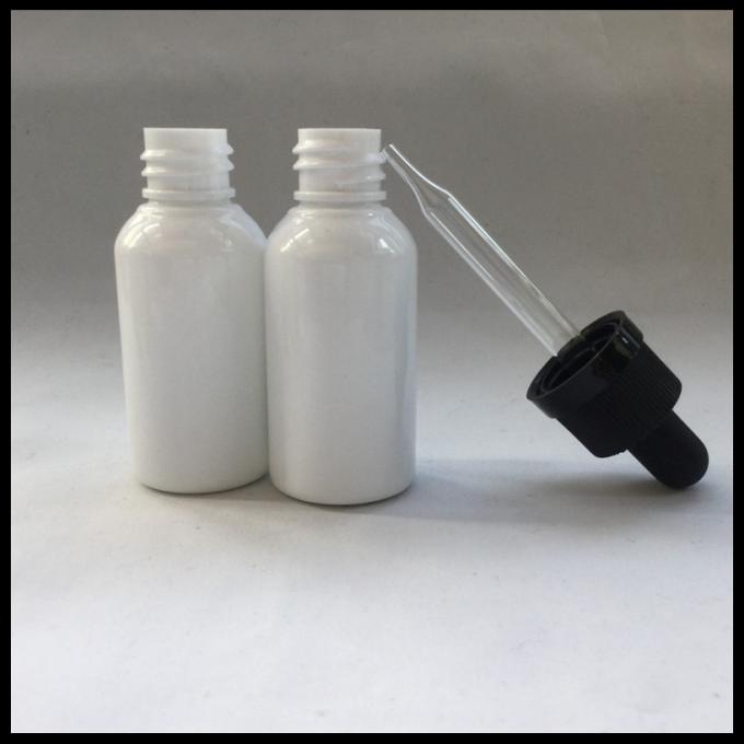 Άσπρη εκτύπωση ετικετών μπουκαλιών 30ml σιφωνίων της PET πλαστική με την ακίνδυνη για τα παιδιά ΚΑΠ