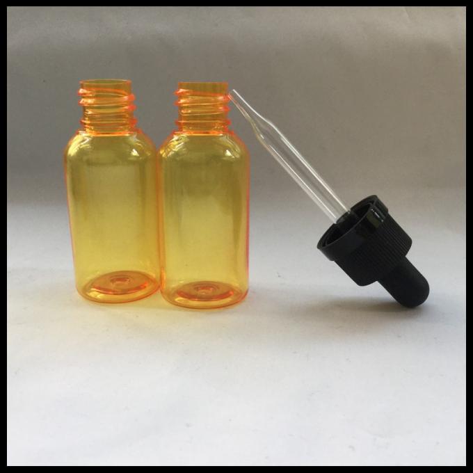 Πορτοκαλής πλαστικός βαθμός τροφίμων μπουκαλιών σιφωνίων για την υγρή συσκευασία αρωματικών ουσιών