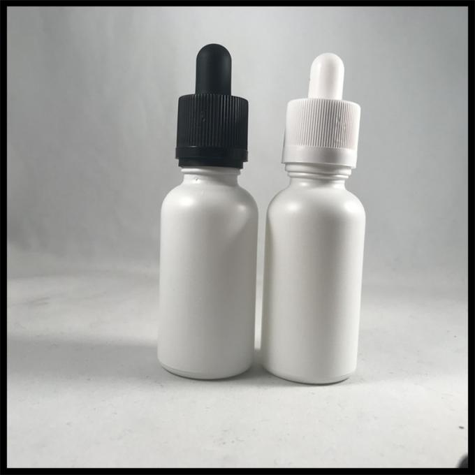 Dropper γυαλιού ουσιαστικού πετρελαίου γάλακτος άσπρα 30ml υγρά εμπορευματοκιβώτια τσιγάρων μπουκαλιών Ε
